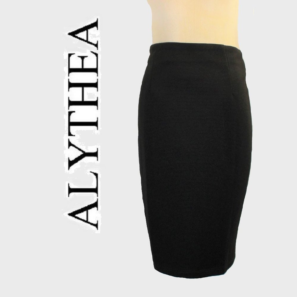 Alythea Black Pencil Skirt